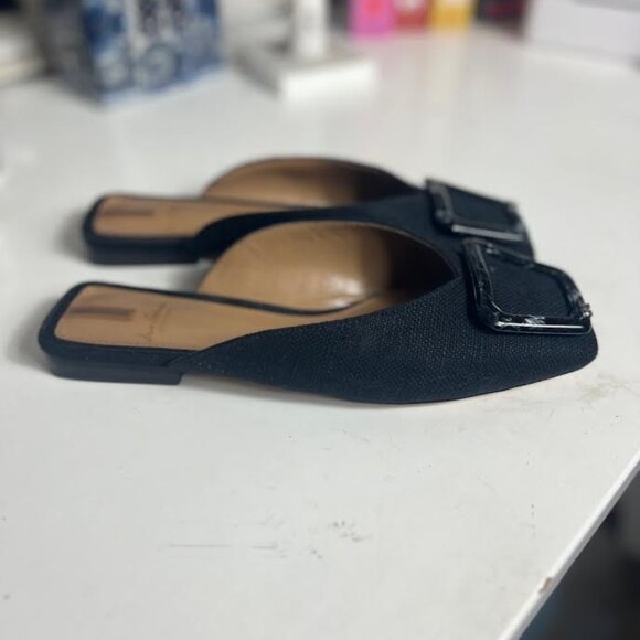 Sam Edelman Lavina Buckle Mules in Black - Size 8 - Picture 6 of 9